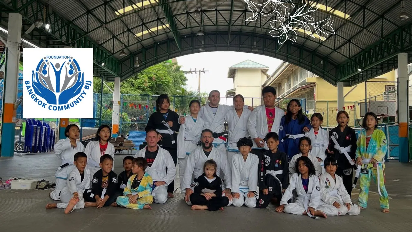 Bangkok Community BJJ kids class group photo