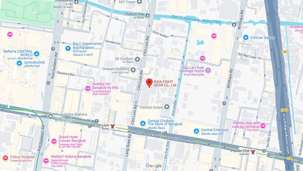 Map to Bangkok Community BJJ at Vanissa Building, Chit Lom, Bangkok
